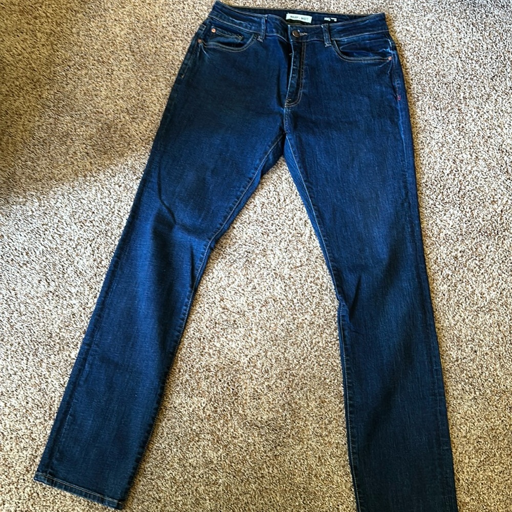 Warp + Weft AMS Amsterdam Slim Men’s Denim Jeans, 33X34 in Midnight